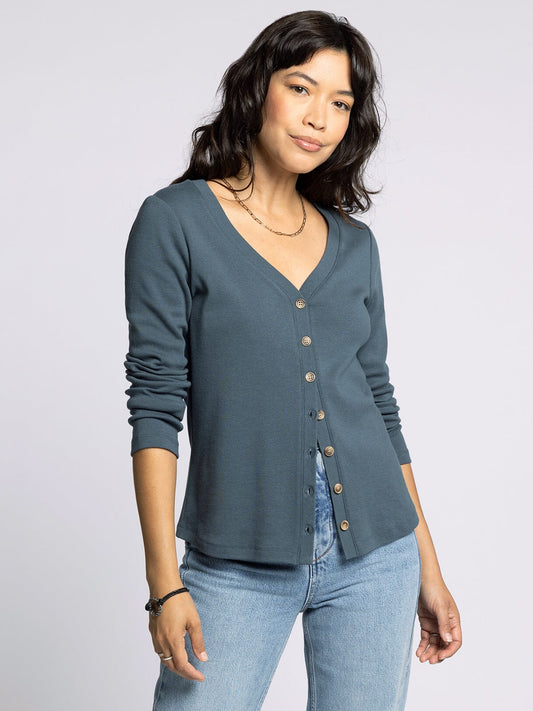 Abby Shirt in Dark Spruce by Thread & Supply