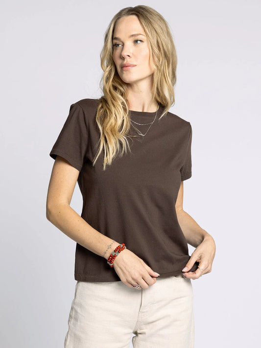 Asher Tee in Coffee Bean by Thread & Supply