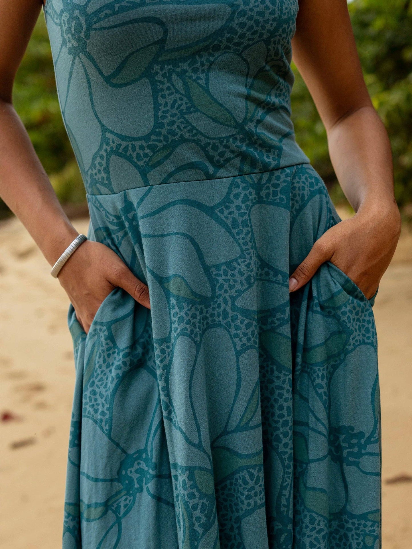 Lily Dress in Oasis by Happy Earth