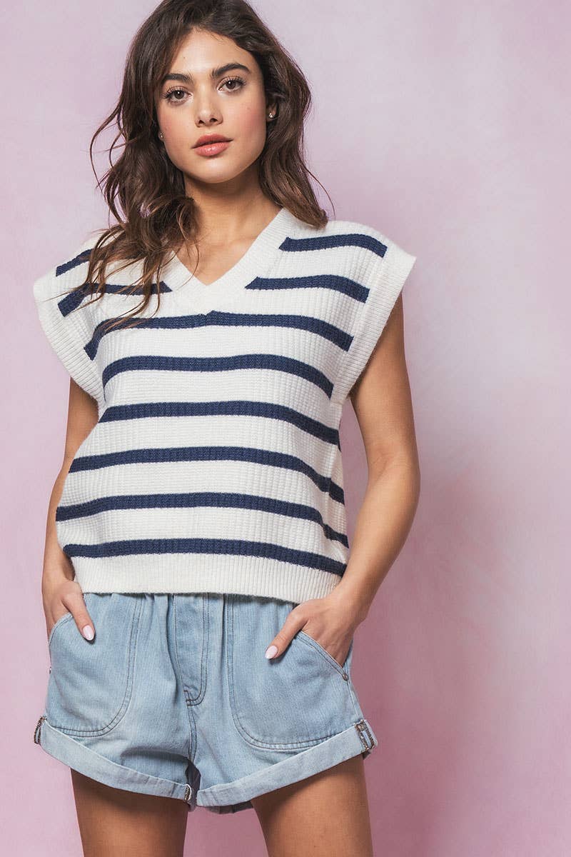 Margaret Sweater Vest in Ivory