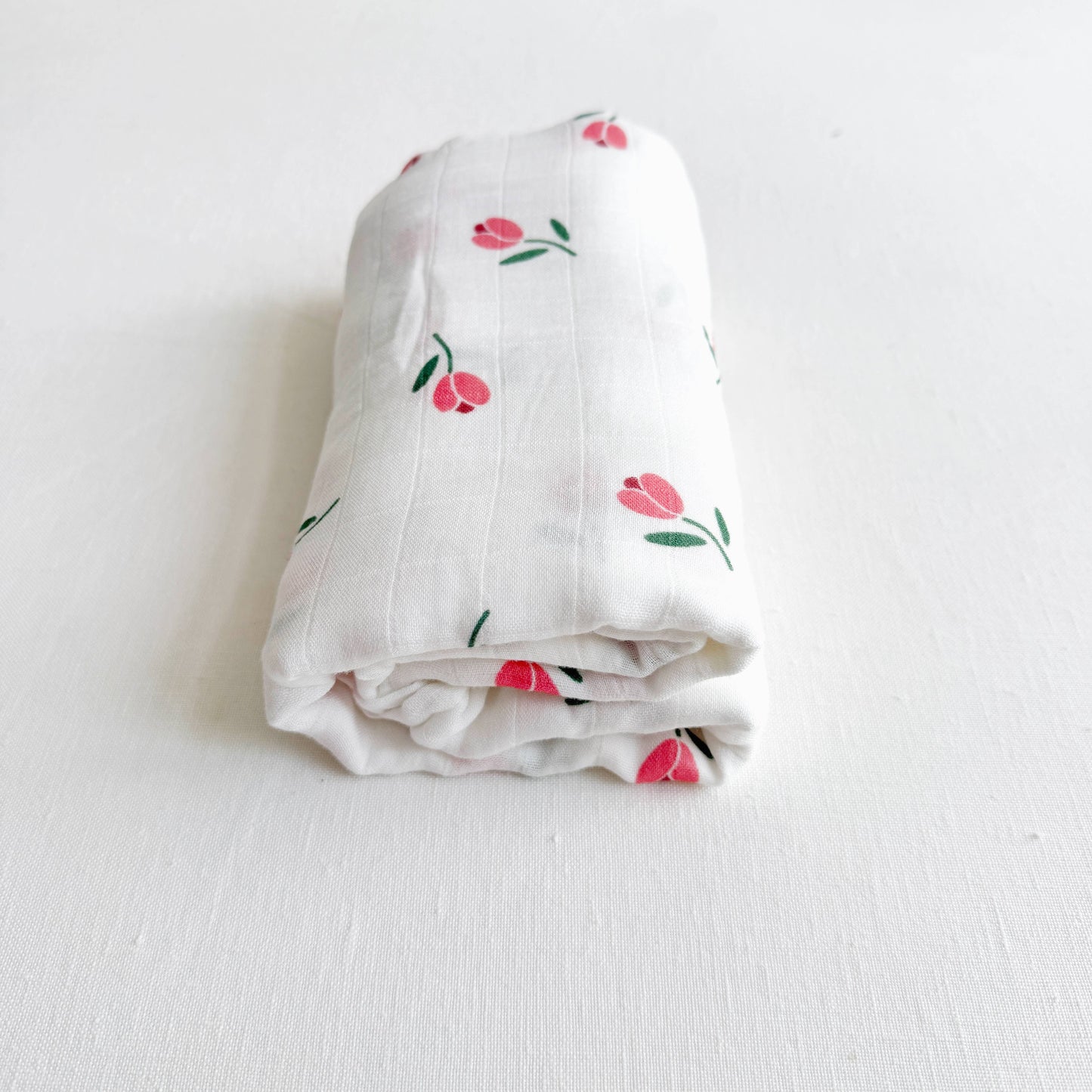 Bamboo Muslin Swaddle Blanket (Tulip)