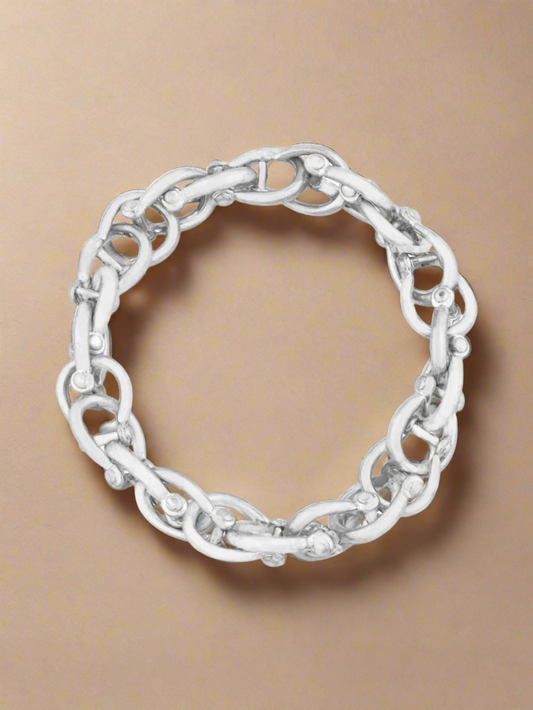 Scarlett Bracelet in Satin Silver