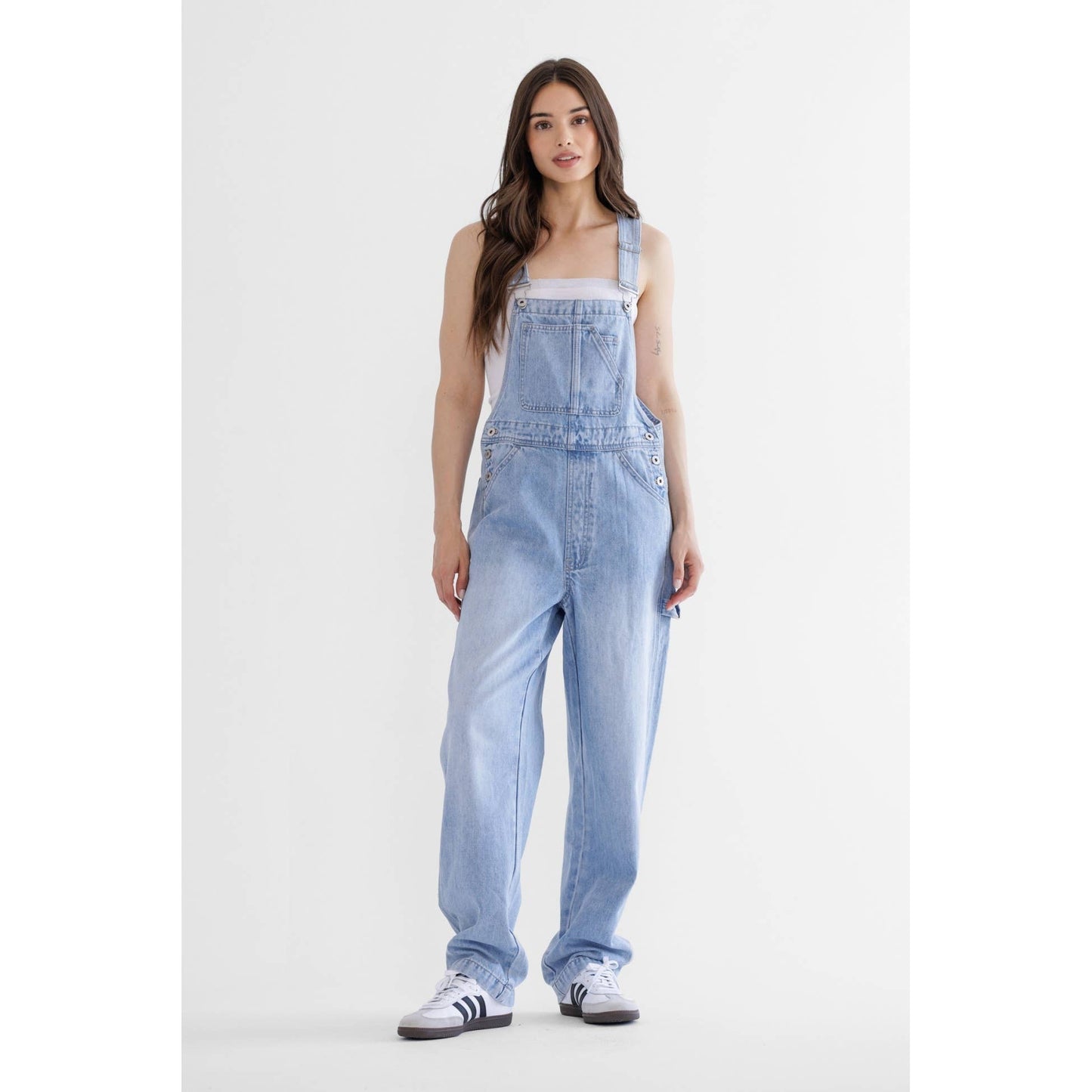 Super High Utility Jumpsuit – Capri Blue by Mica Denim