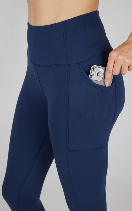 90 Degree by Reflex - Women's Lux Ankle Leggings with Utility Pockets
