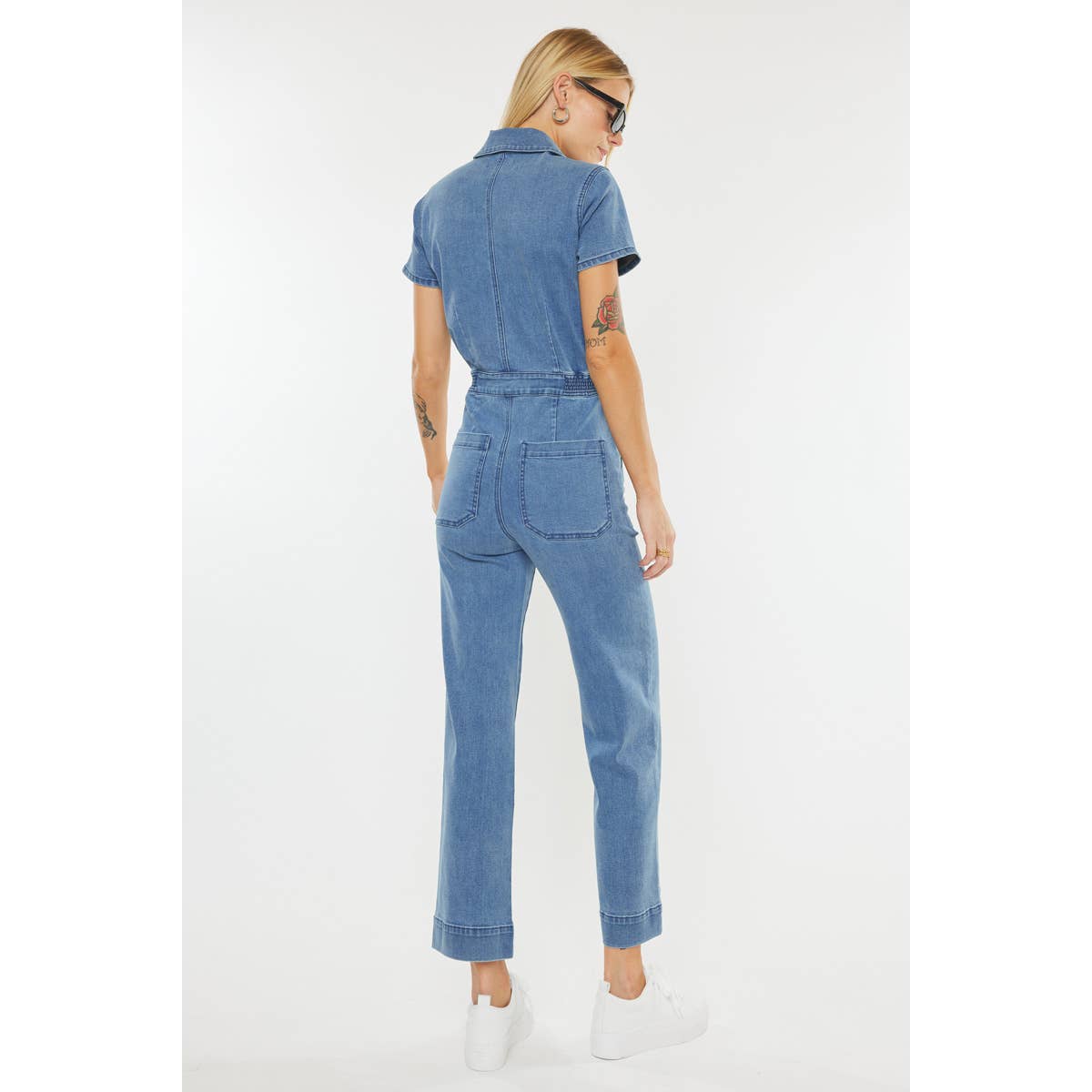 The Roxie Denim Jumpsuit by Kan can