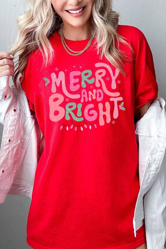 Merry and Bright Cotton Tee