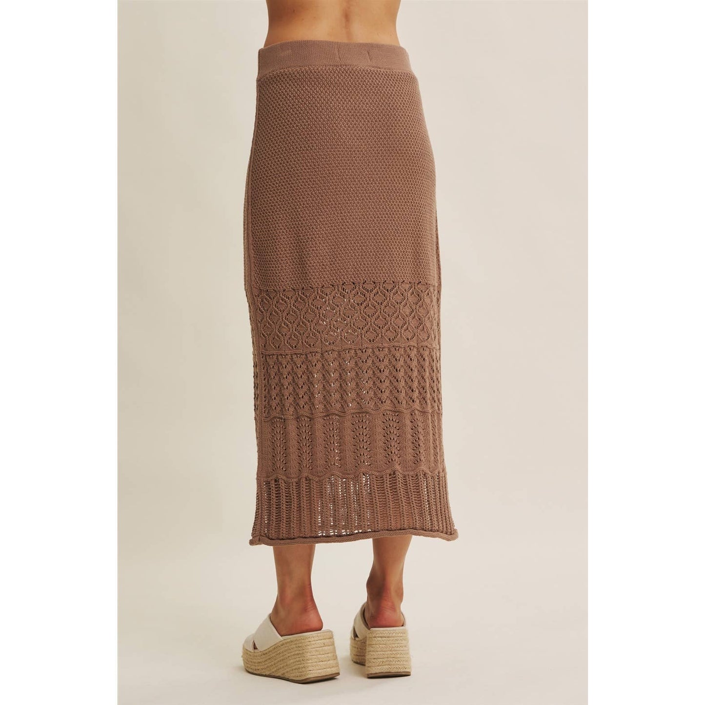 Ophelia Knit Skirt in Mocha