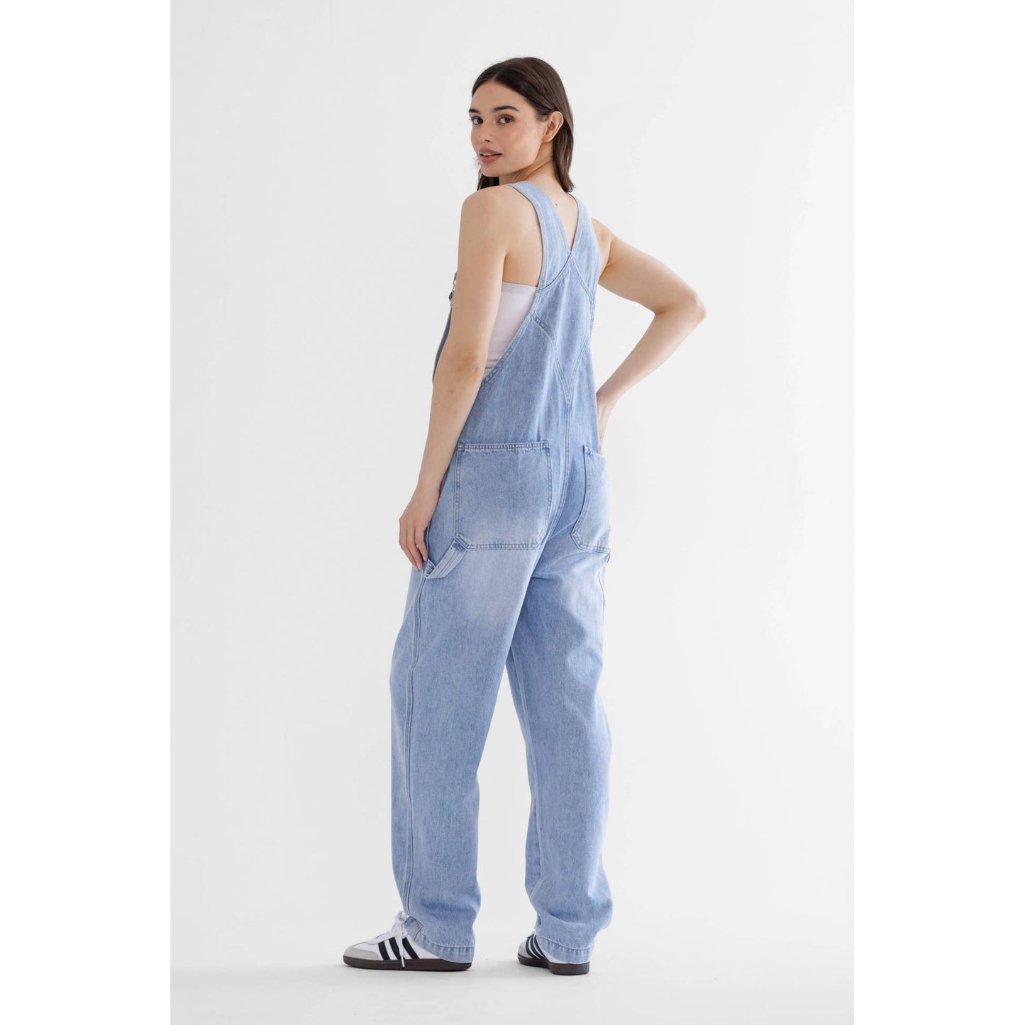 Super High Utility Jumpsuit – Capri Blue by Mica Denim