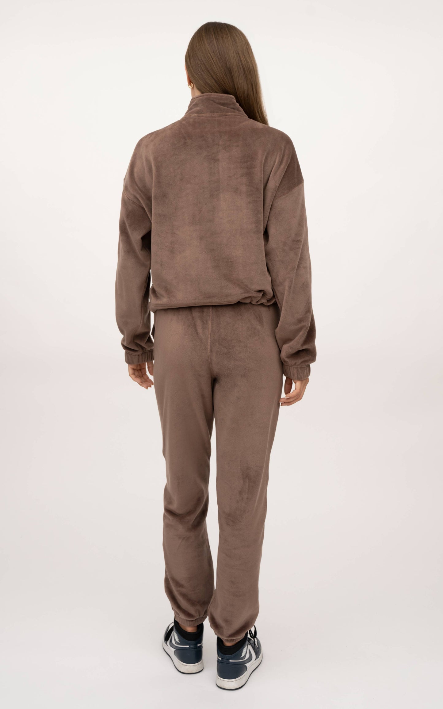 Marissa Double Butter Half Zip Pullover Jogger Set by 90 Degree by Reflex