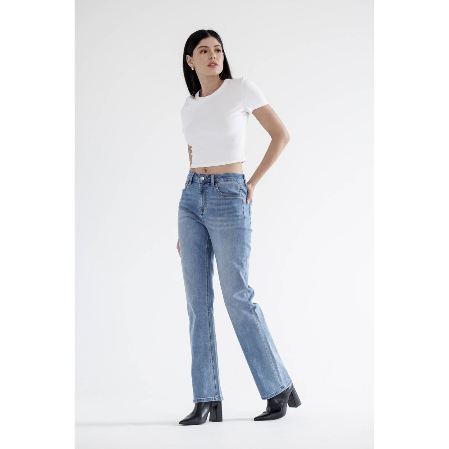 High Rise Straight Leg by Mica Denim