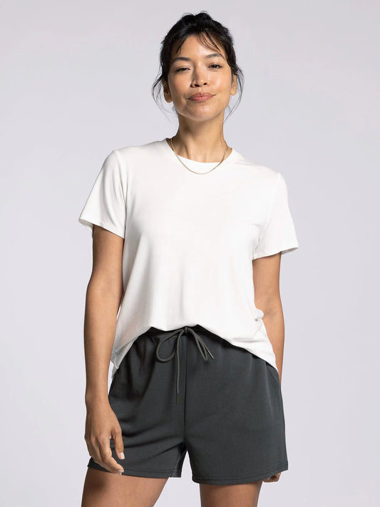 Nikki Tee in White by Thread & Supply