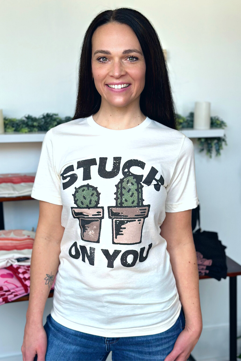 Stuck on You Cacti Graphic Tee