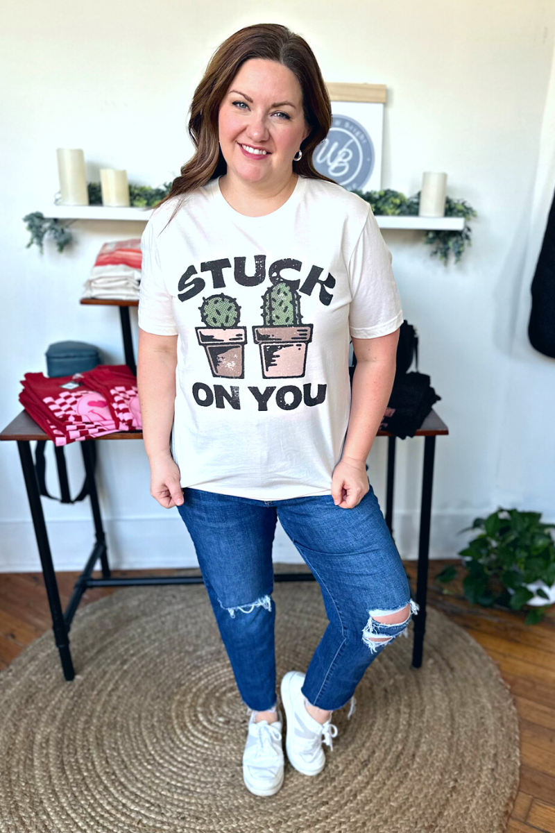 Stuck on You Cacti Graphic Tee