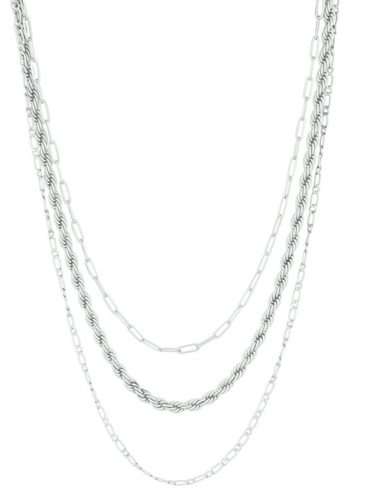 Scottie Necklace in Matte Silver