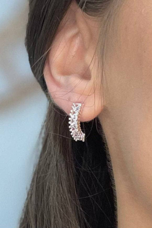 Asher Earrings in Silver