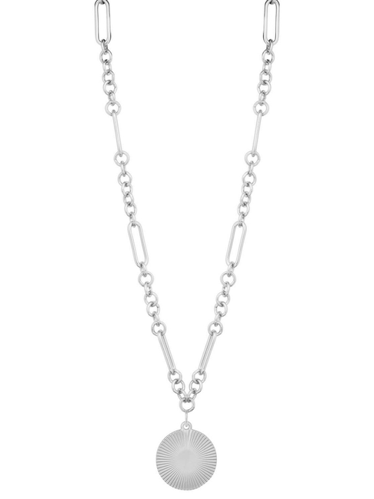 Alora Necklace in Matte Silver