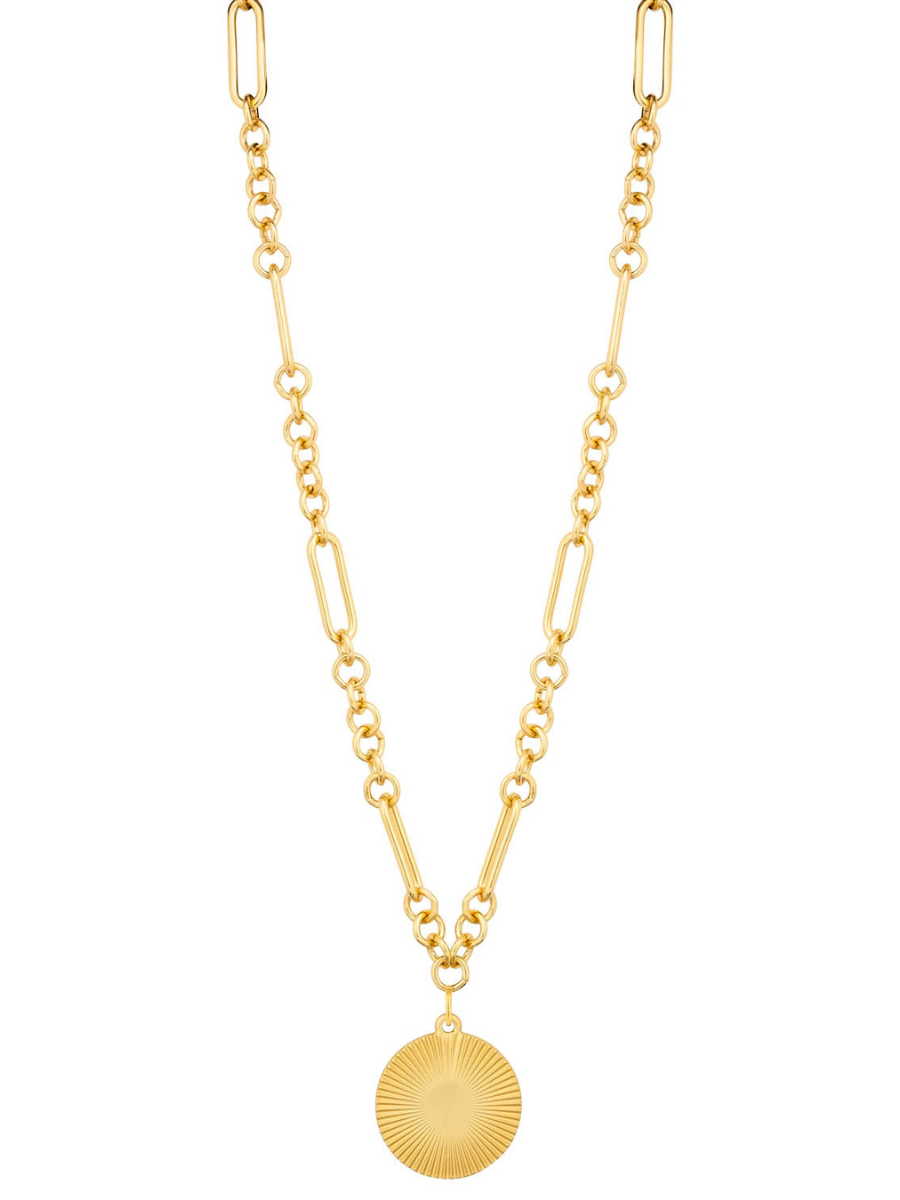Alora Necklace in Matte Gold