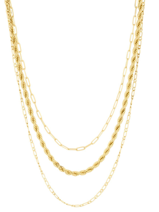 Scottie Necklace in Matte Gold
